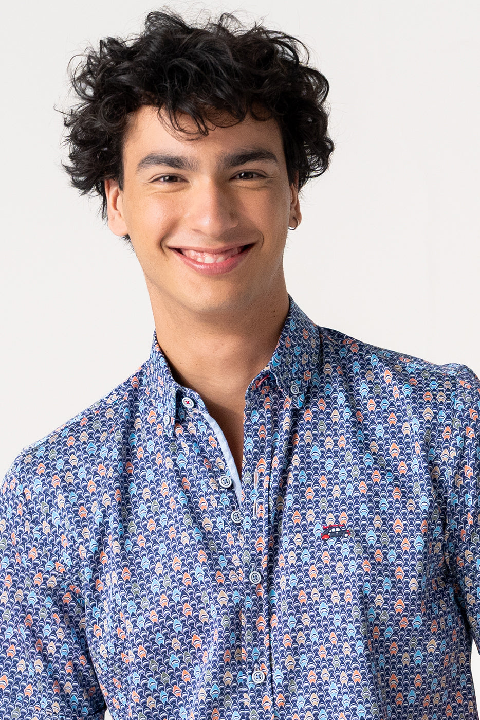 Camisa manga corta estampado tiburones