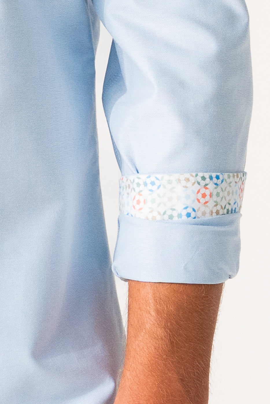 Camisa slim fit hombre color celeste
