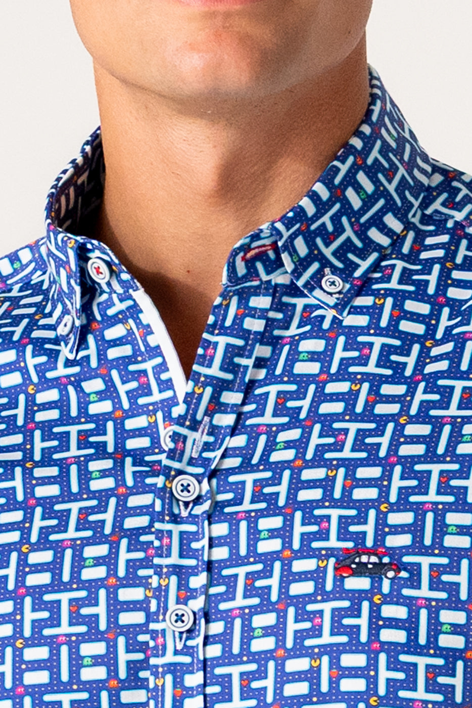 Camisa estampado comecocos fondo marino