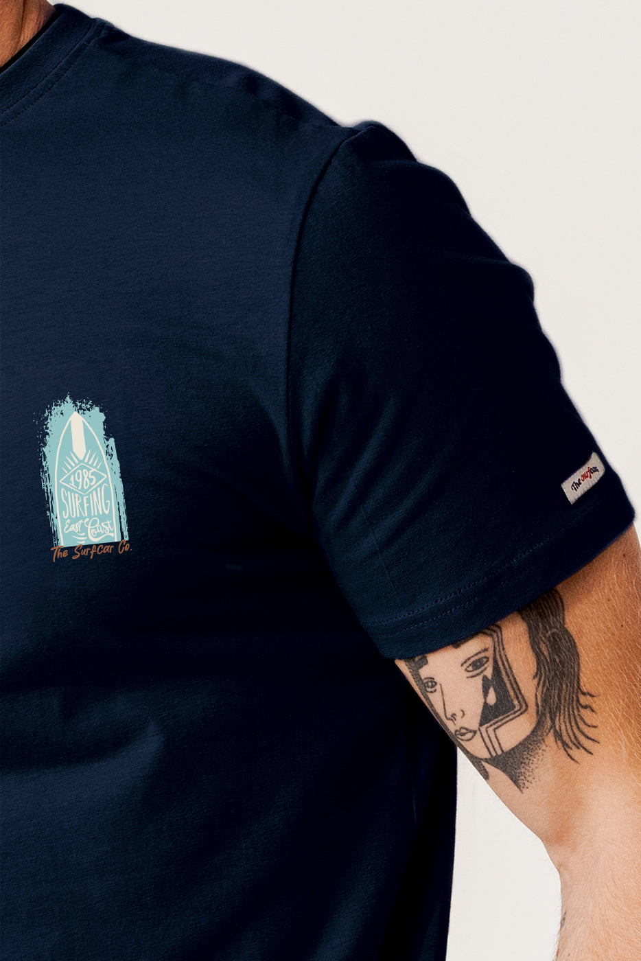 Camiseta marino tablas de surf hombre