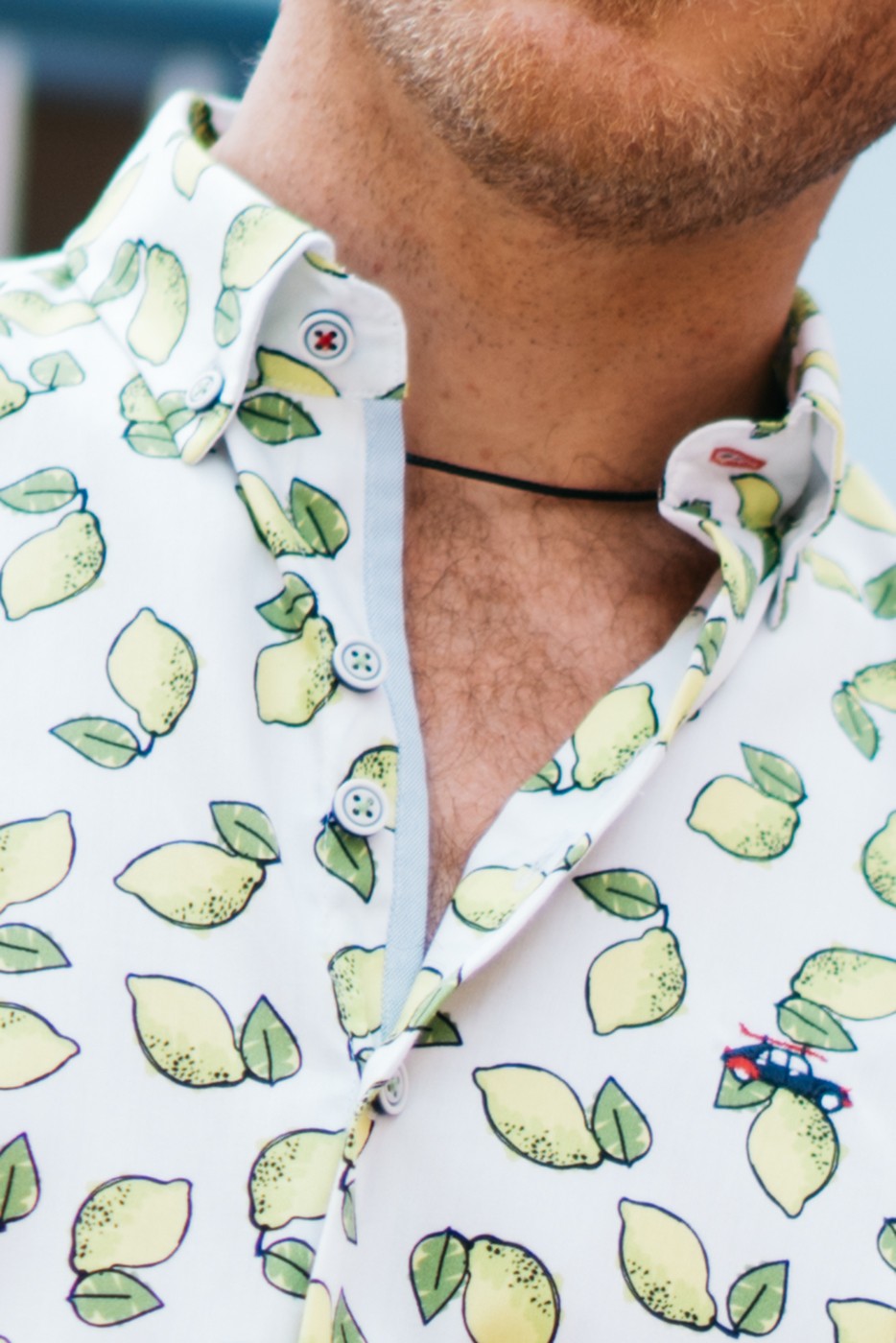 Camisa hombre regular fit limones