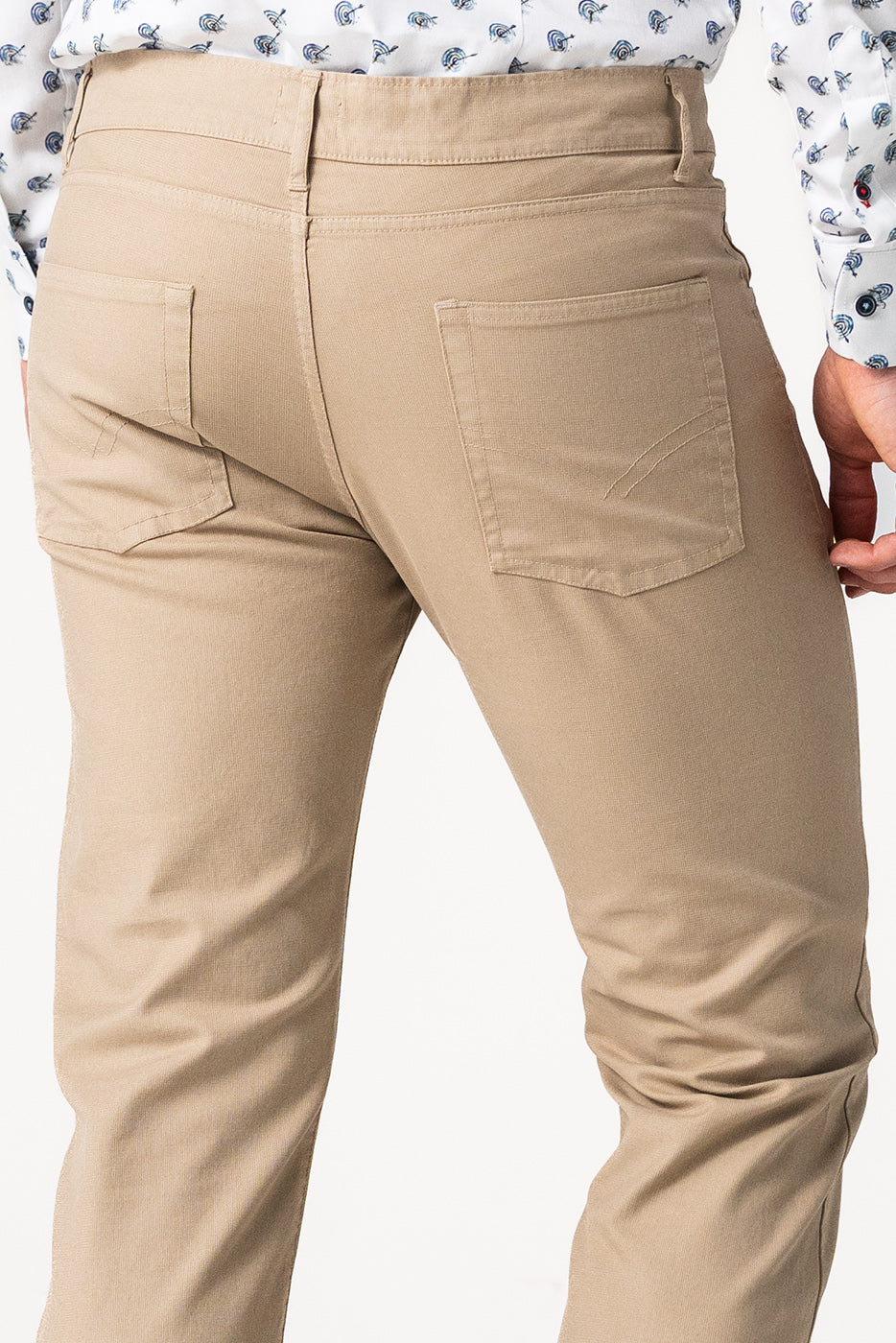 Pantalón hombre 5 bolsillos beige